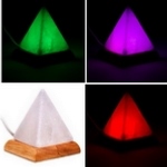 Mini lampe de sel pyramide multicouleur