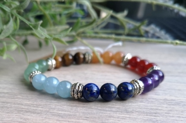 Bracelet 7 chakras 8 mm